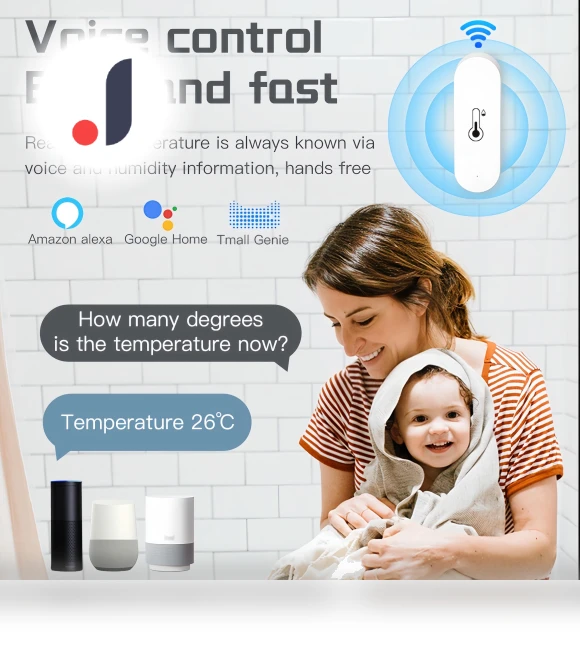 Temperature and Humidity Sensor — Home Climate Control, Tuya