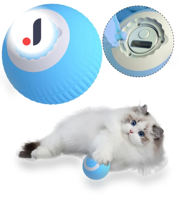 USB Rechargeable Smart Interactive ABS Plastic Self-Rotating Electric Toy Balls — Interactive Animal Companions, 888 Auto Parts Town