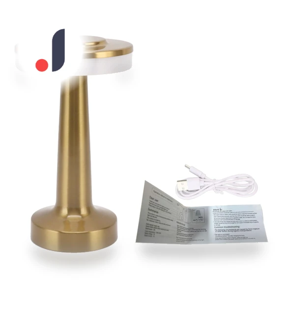Vintage Metal USB Rechargeable Touch Desk Lamp — Desk & Table Lighting, GoolRC