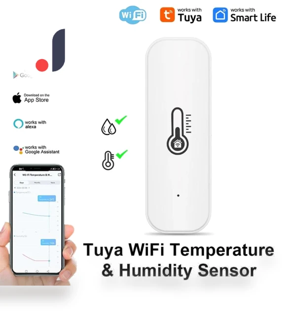 WiFi Temperature and Humidity Sensor — Home Climate Control, Good Household Items