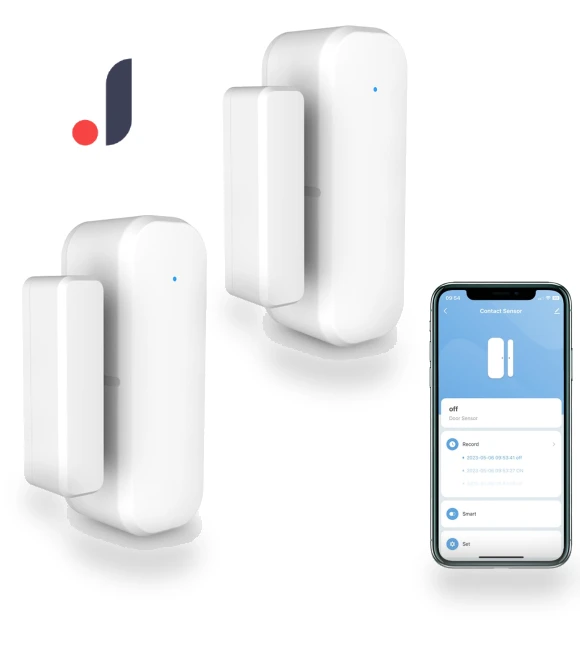 Window Door Sensor with Battery — Smart Home Security, Tuya