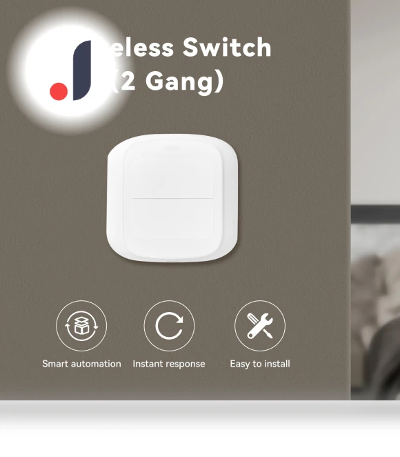 Wireless 2-Channel Scene Switch ZigBee Push Remoter Panel — Smart Home Hubs & Controllers, Home Of Auto Parts