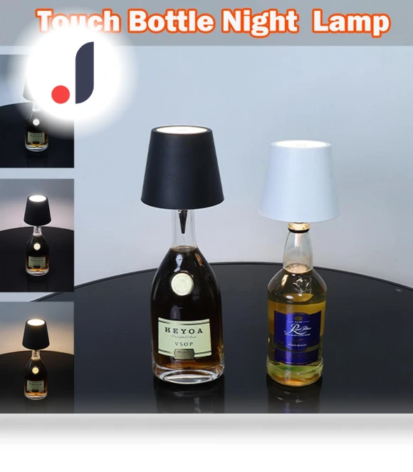 Wireless Bottle Table Lamp with Touch Control — Desk & Table Lighting, JOHO