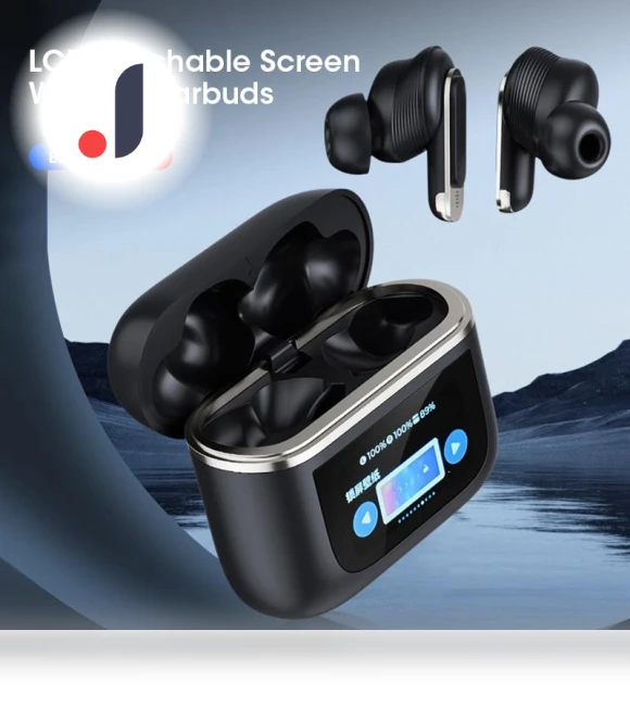 Wireless Earbuds with Color LED Display — In-Ear Headphones, Plus-size underwear Home