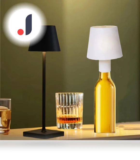 Wireless Table Lamp Touch Sensor Rechargeable Desktop Night Light LED Reading Lamp — Desk & Table Lighting, JOHO - CarGear