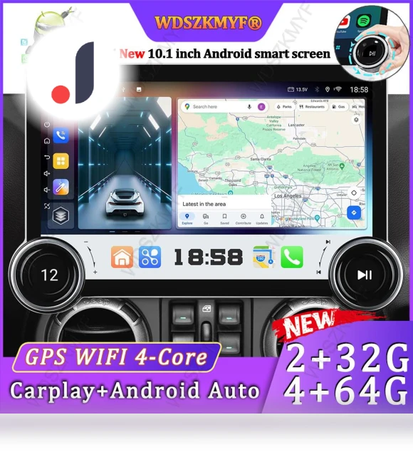 10.1-inch Car Radio Multimedia Player — Stereo Receivers, Auto Accessories Home