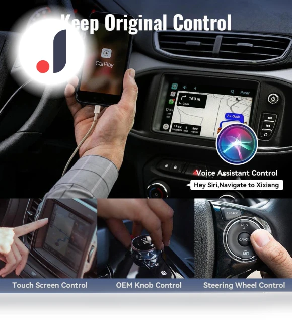 2 in 1 Bluetooth 5.0 Wireless CarPlay Smart Mini Box Android Auto Wireless Adapter — Stereo Receivers, Cars Auto Home
