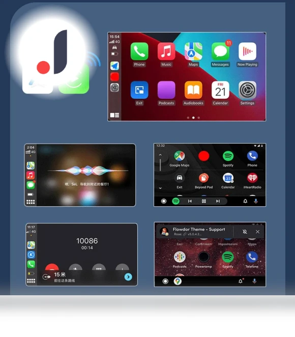 2 in 1 Wireless Carplay Adapter for Android iPhone Auto — Phone Accessories, Auto Launcher