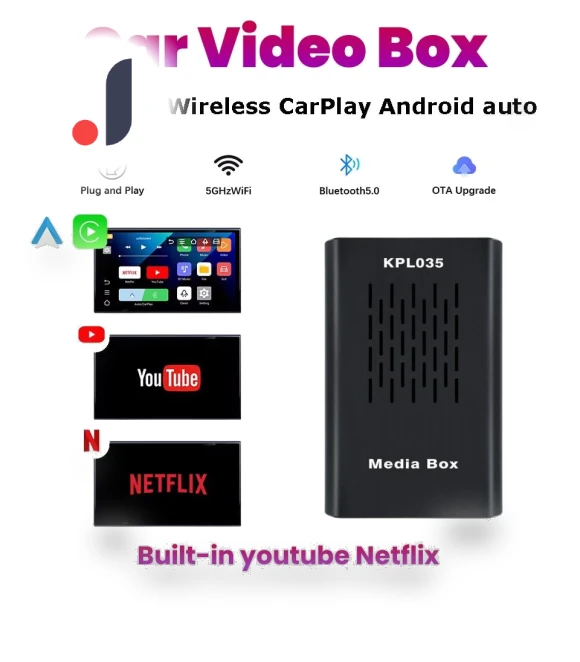 4 in 1 WiFi Wired and Wireless Carplay Android Auto Adapter — Car Accessories & Gadgets, Auto Accessories Home