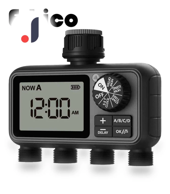 4-Zone Garden Irrigation Timer — Controllers, Eshico