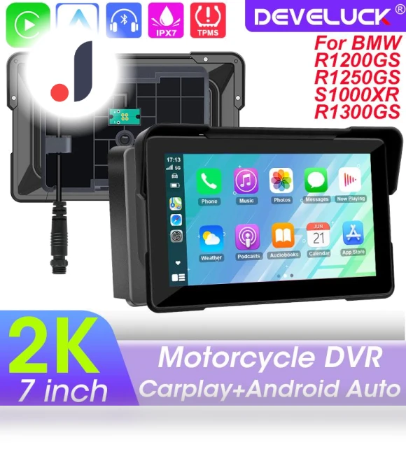 7-inch 2K DVR Motorcycle GPS Navigation System — Navigation & GPS Accessories, Auto Accessories Home