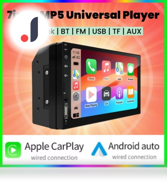 7-inch Carplay Android Auto Player — Stereo Receivers, Auto Accessories Home
