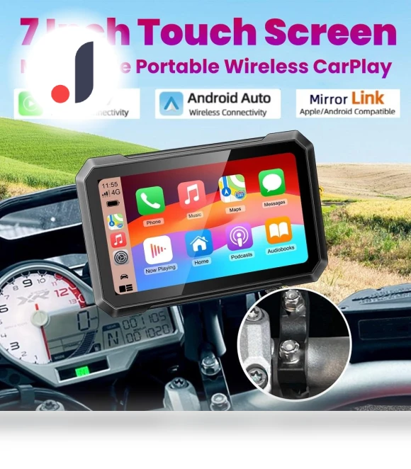 7-inch Motorcycle Smart Touchscreen Display — Navigation & GPS Accessories, Auto Accessories Home