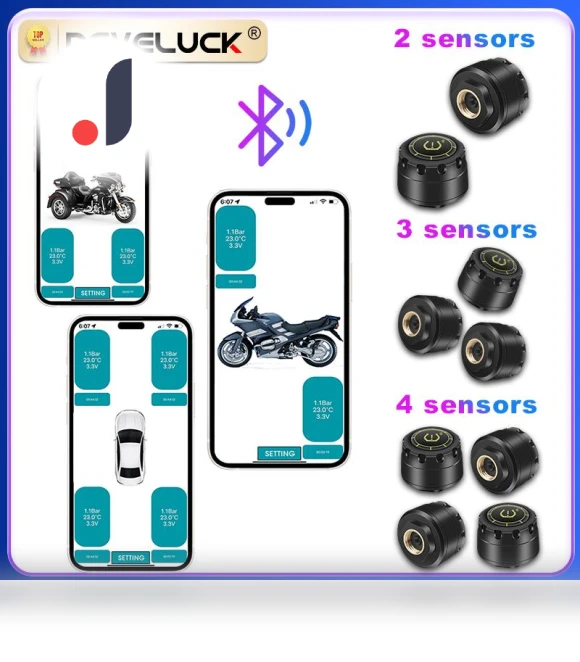 Bluetooth Tire Pressure Monitoring System — TPMS Sensor Replacements, Auto Accessories Home