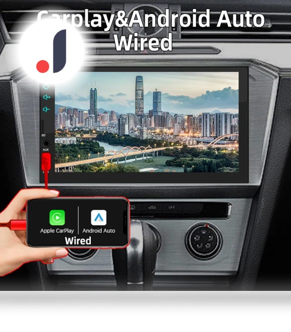 Carplay Android Auto 1 Din Multimedia Player — Stereo Receivers, Auto Launcher