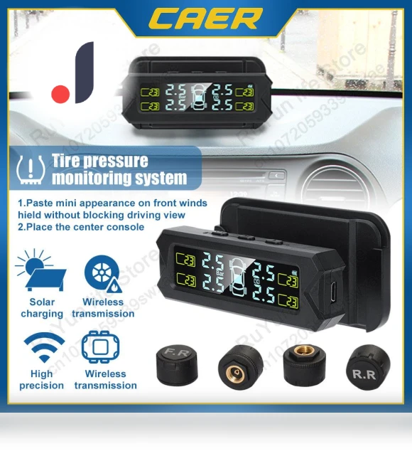 Digital Display Tire Pressure Monitoring System — TPMS Sensor Replacements, Auto Accessories Home