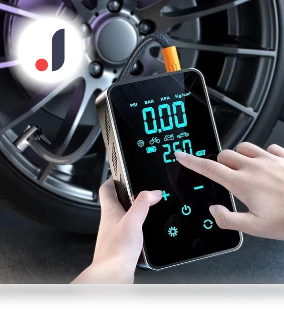Digital Intelligent Portable Touch Car Tire Pump — Tire Inflation Solutions, Cars Auto Home