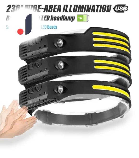 Inductive Headlamp COB LED — Flashlights, Auto Accessories Home