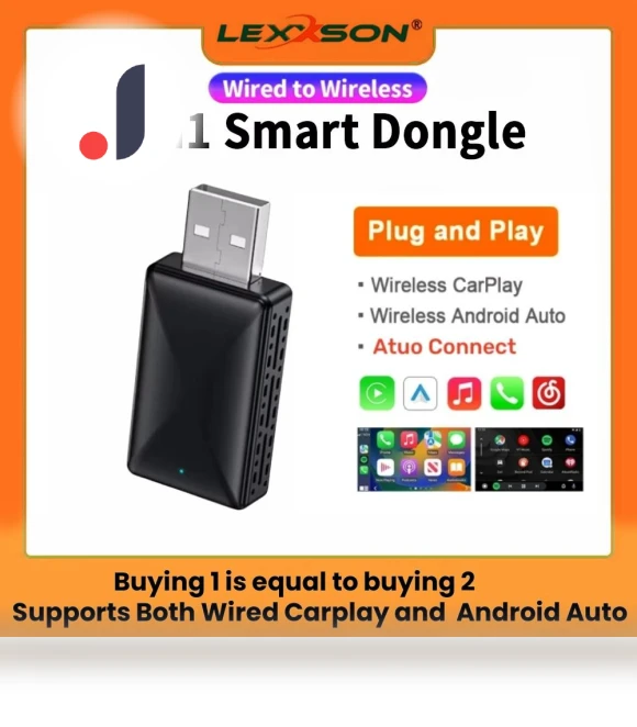 Mini 2 in 1 Wireless CarPlay and Android Auto Adapter — Phone Accessories, Auto Accessories Home