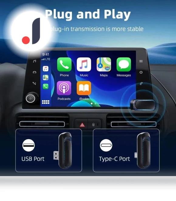 Mini AI Box Carplay & Android Auto Adapter — Car Essentials, Auto Launcher