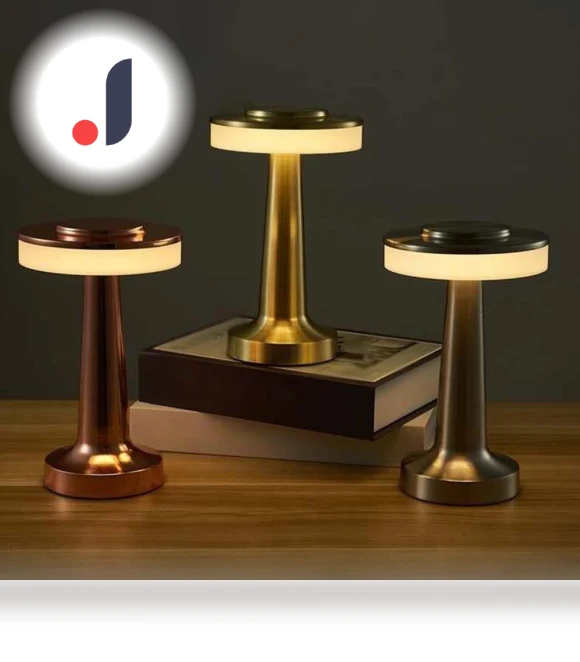 Portable Metal LED Desk Lamp with Touch Sensor — Desk, Auto Accessories Home