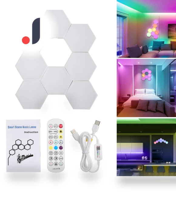 RGB Hexagon Light Ambient Lamp — Lighting Accessories, World Auto Parts