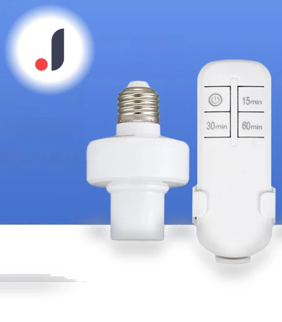 Screw-in E27 Socket with Wireless Remote Control and Timer Function — Smart Home Modules, Smarter than future
