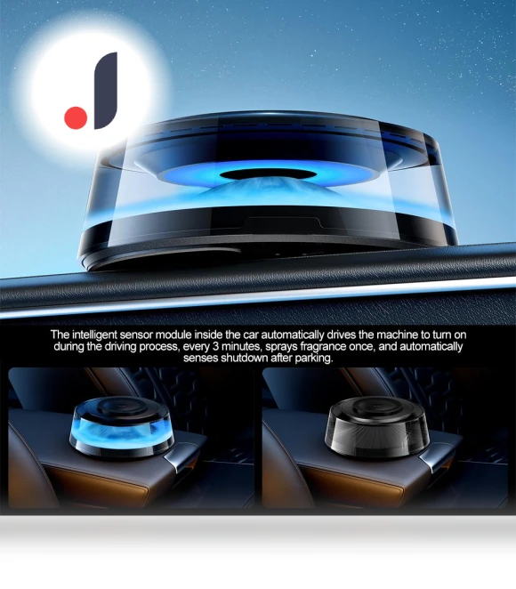Smart Car Aromatherapy Oil Diffuser with Ambient Light — Chargers, Auto Launcher