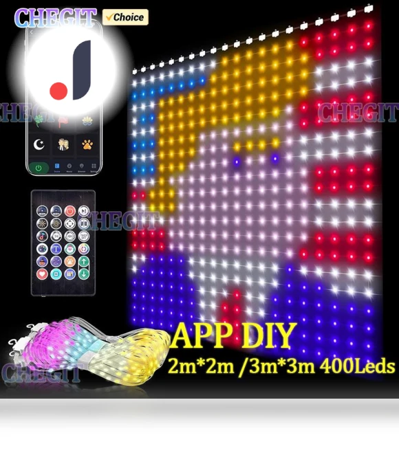 Smart LED Curtains — String Lights, Auto Accessories Home