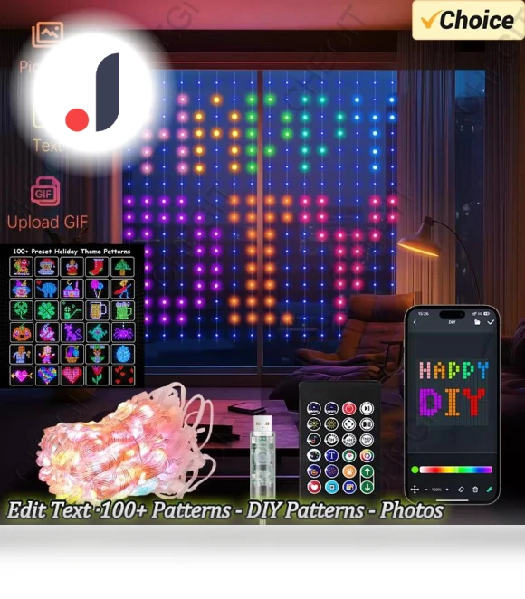 Smart LED Curtains — String Lights, Auto Accessories Home