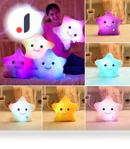 Soft LED Star Pillow — Night Lights, Hercules