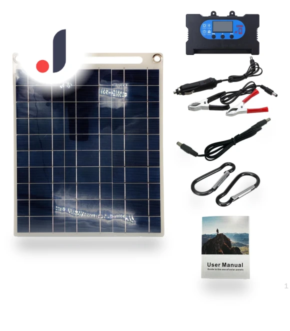 Solar Panel with Charge Controller — Solar & Wind Power, Topmartbuy