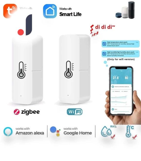 Temperature and Humidity Sensor — Home Climate Control, Tuya