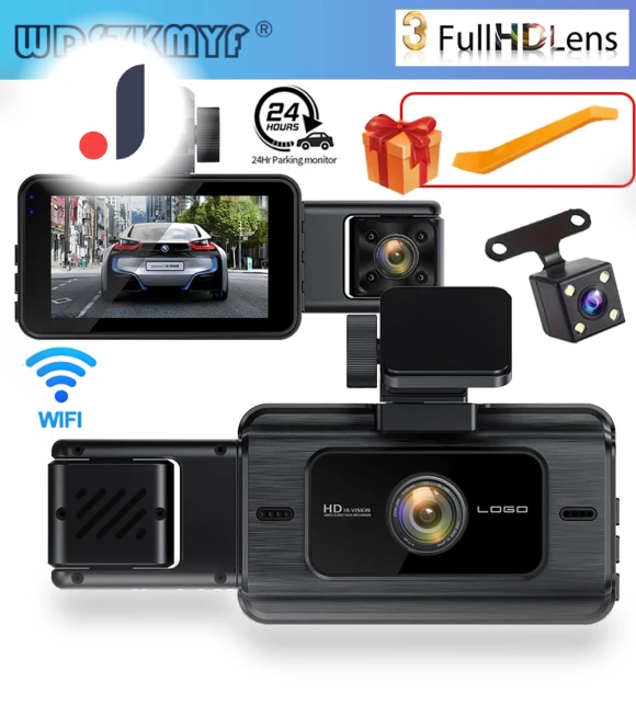 Triple Camera Car Dash Cam — Dashboard Cameras, Auto Accessories Home