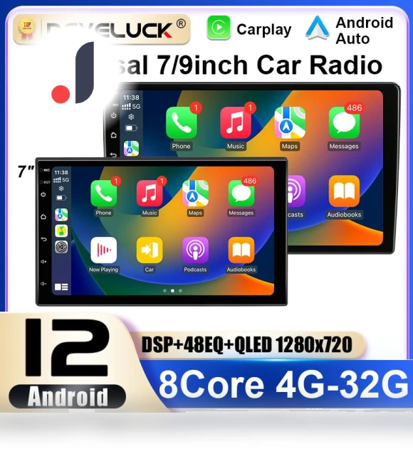 Universal 7.9-inch Car Radio — Stereo Receivers, Auto Accessories Home