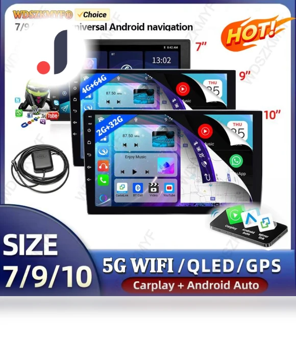 Universal Android 13 Car Radio — Stereo Receivers, Auto Accessories Home