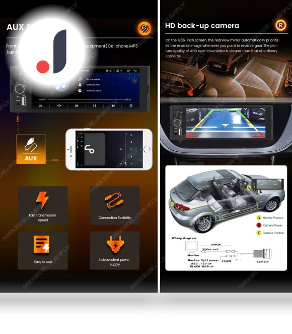 Universal Car Radio Head Unit — Stereo Receivers, Auto Launcher