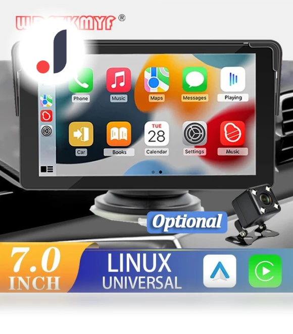 Universal Car Radio with Wireless Carplay and Android Auto — Stereo Receivers, Auto Accessories Home
