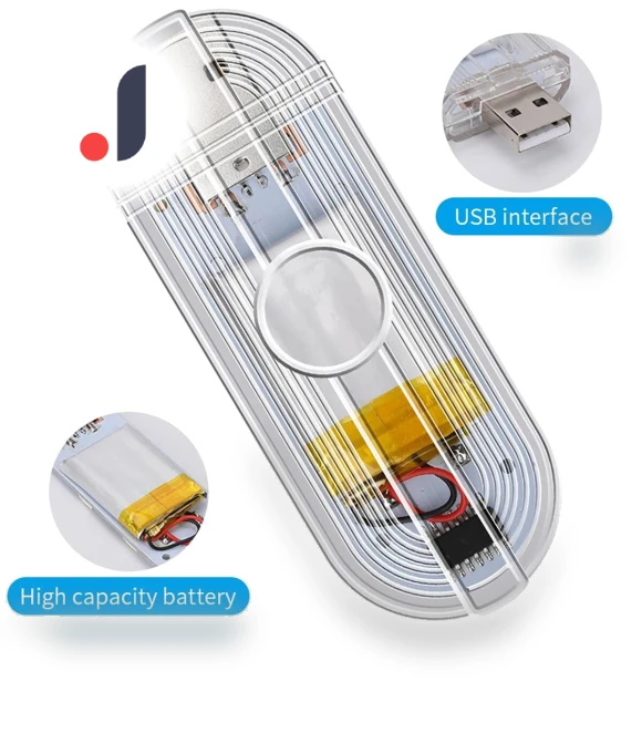 USB Sensor Rechargeable Touch LED Lamp — Courtesy Lamp, Cars Auto Home