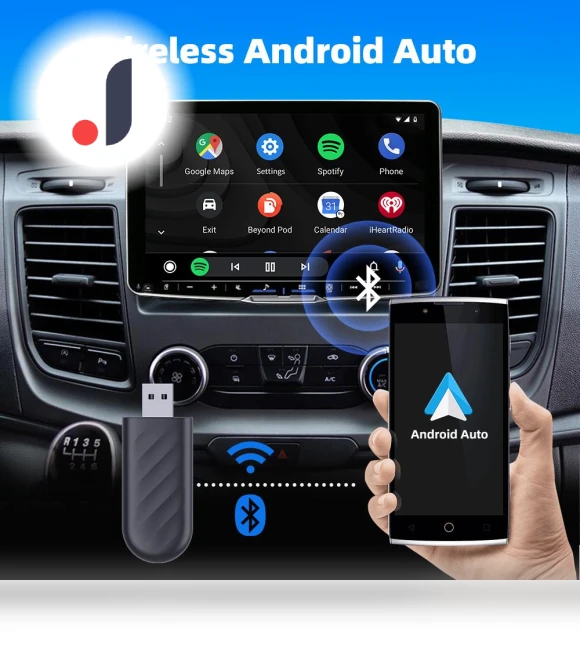 Wireless CarPlay Adapter 2-in-1 for Apple iPhone Android — Phone Accessories, Auto Launcher