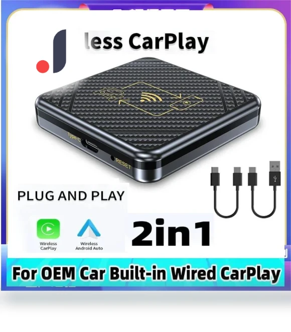 Wireless CarPlay & Android Auto Adapter — Stereo Receivers, JOHO