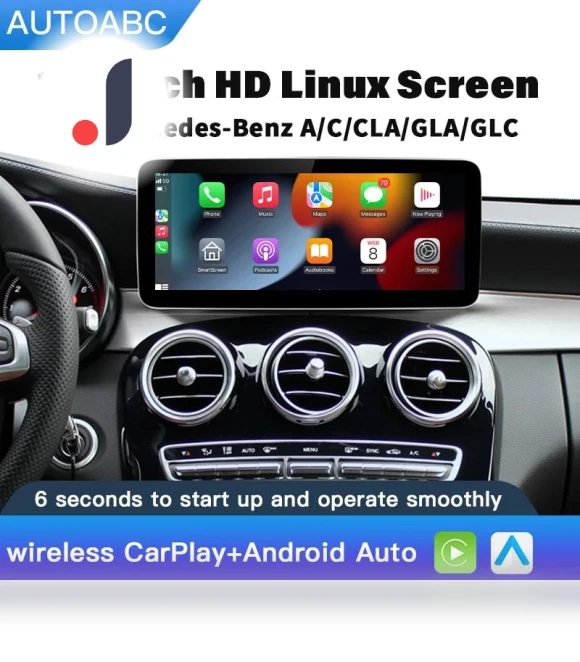 Wireless Carplay/Android Auto 12.3-inch Touchscreen Multimedia Radio Receiver — Stereo Receivers, Auto Accessories Home