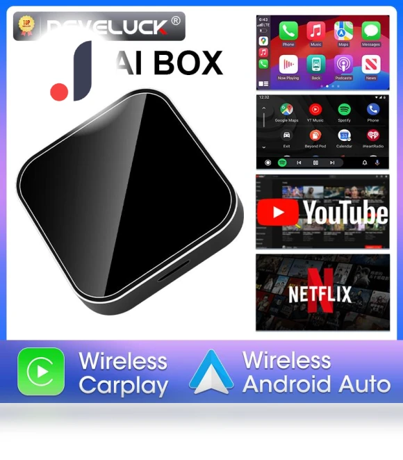 Wireless CarPlay Android Auto Adapter Dongle — Stereo Receivers, Auto Accessories Home