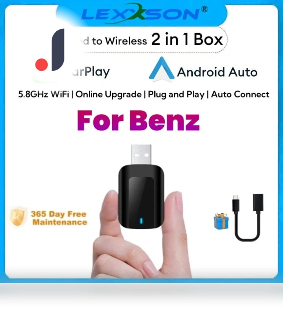 Wireless CarPlay Android Auto Adapter — Car Accessories & Gadgets, Auto Accessories Home