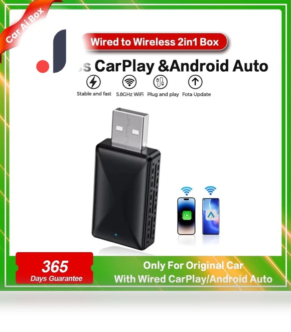 Wireless CarPlay Android Auto Adapter — Car Accessories & Gadgets, Auto Accessories Home