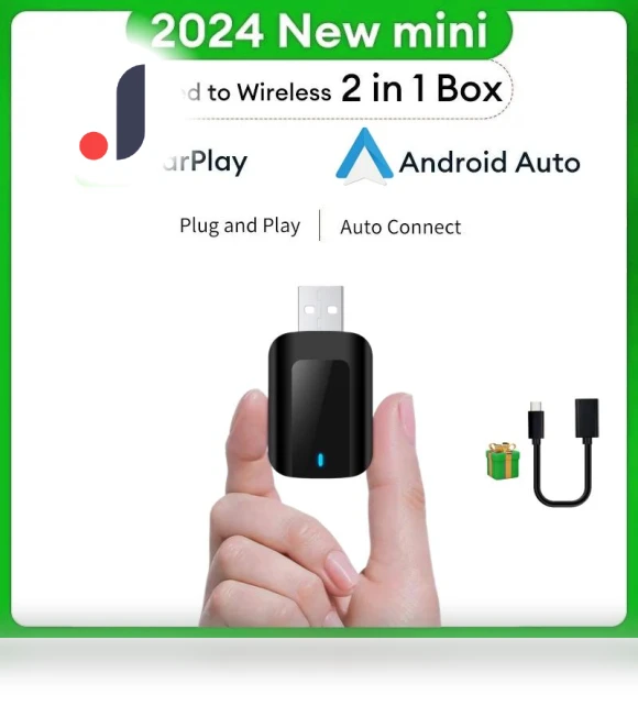 Wireless CarPlay Android Auto Adapter — Phone Accessories, Auto Accessories Home