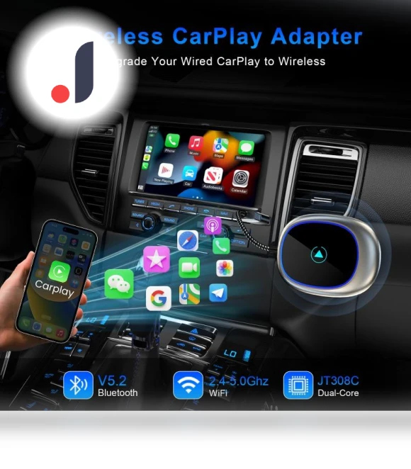Wireless CarPlay Android Auto Adapter — Phone Accessories, Auto Launcher