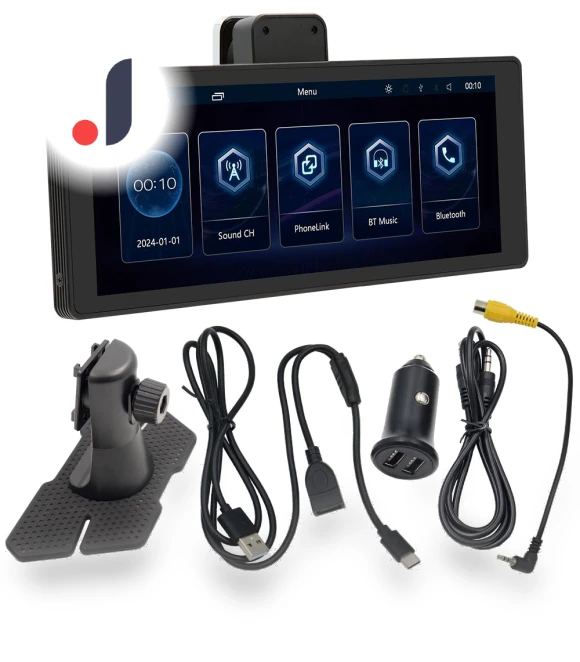 Wireless CarPlay Android Auto Player with HD Display — Stereo Receivers, Auto Launcher