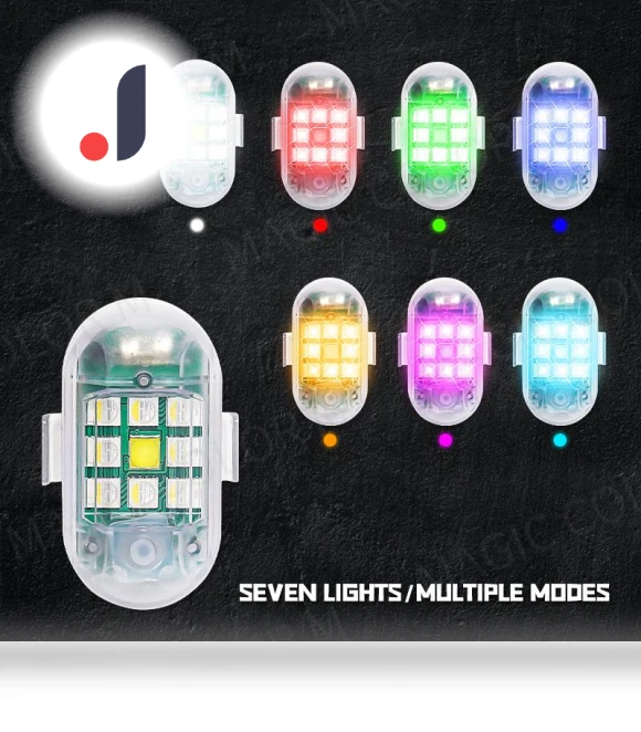 Wireless LED Strobe Warning Light — Vehicle Safety Signals, Cars Auto Home