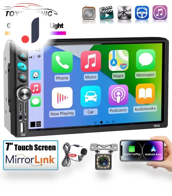 7-inch Touchscreen Car Radio Receiver — Stereo Receivers, ToyousoniC